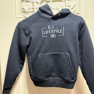 Baseball Lifestyle Black Hoodie Youth Small